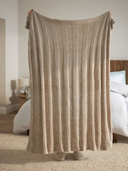 Natural Nellie Chunky Chenille Throw - Image 4 of 5