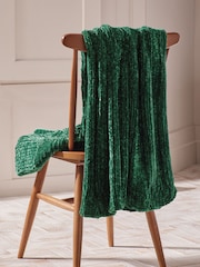 Green Nellie Chunky Chenille Throw - Image 2 of 4