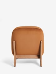 Soft Velvet Caramel Brown Alfie Accent Chair - Image 7 of 8