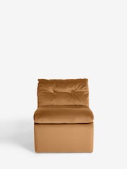 Soft Velvet Caramel Brown Euston Accent Chair - Image 2 of 8