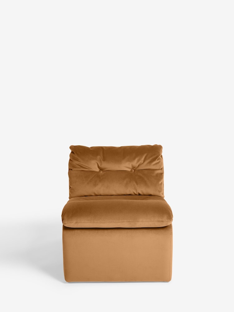 Soft Velvet Caramel Brown Euston Accent Chair - Image 2 of 8