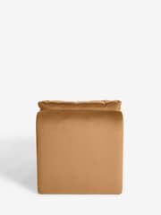 Soft Velvet Caramel Brown Euston Accent Chair - Image 7 of 8