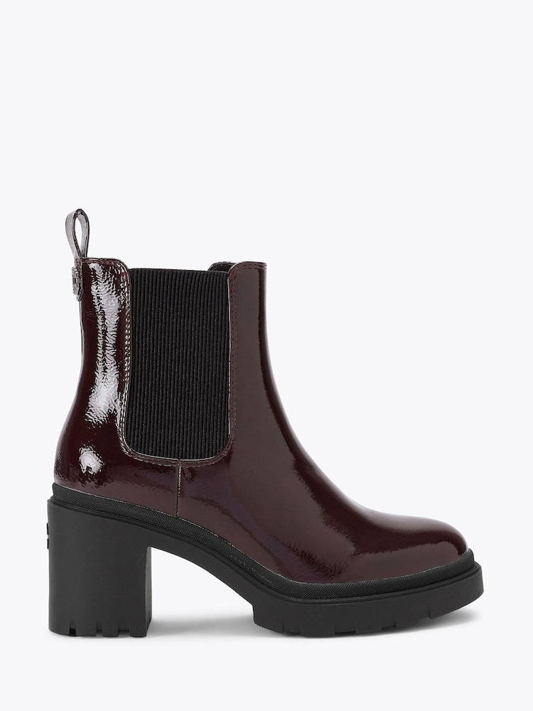 Carvela Red Boulder Heeled Ankle Boots - Image 1 of 4 Carvela Red Boulder Heeled Ankle Boots - Image 1 of 4
