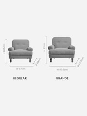 Chunky Weave Cream Natural Delia Accent Chair - Image 9 of 9