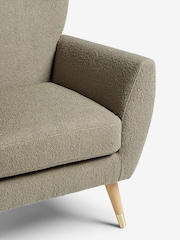 Casual Boucle Sage Green Wilson II Highback Armchair - Image 2 of 8