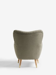 Casual Boucle Sage Green Wilson II Highback Armchair - Image 8 of 8