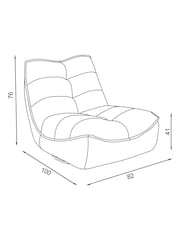 Soft Cosy Boucle Ivory Natural Lucca Swivel Pillow Accent Chair - Image 4 of 10