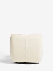 Soft Cosy Boucle Ivory Natural Lucca Swivel Pillow Accent Chair - Image 9 of 10