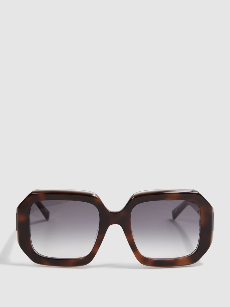 Missoni Eyewear Angular Tortoiseshell Sunglasses - Image 1 of 5 Missoni Eyewear Angular Tortoiseshell Sunglasses - Image 1 of 5