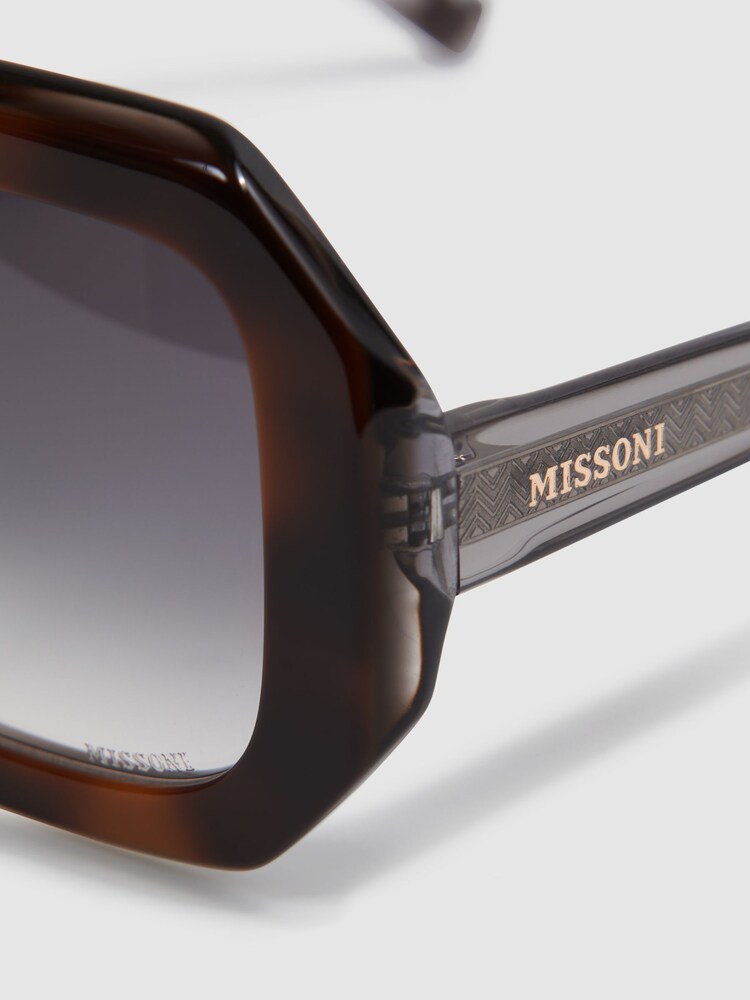 Missoni Eyewear Angular Tortoiseshell Sunglasses - Image 5 of 5 Missoni Eyewear Angular Tortoiseshell Sunglasses - Image 5 of 5