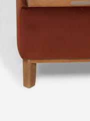 Soft Velvet Rust Brown Hayden Storage Large Coffee Table - Image 12 of 13