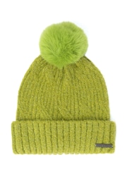 Weird Fish Green Blagdon Sparkle Bobble Hat - Image 4 of 6