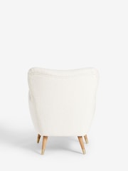 Casual Boucle Oyster Wilson II Highback Armchair - Image 8 of 9