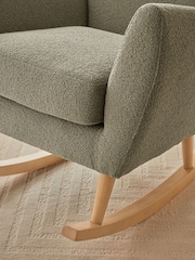 Casual Boucle Sage Green Wilson Rocking Chair - Image 2 of 8