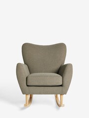 Casual Boucle Sage Green Wilson Rocking Chair - Image 3 of 8