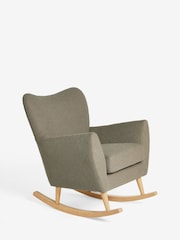 Casual Boucle Sage Green Wilson Rocking Chair - Image 4 of 8