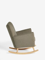 Casual Boucle Sage Green Wilson Rocking Chair - Image 5 of 8