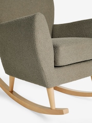 Casual Boucle Sage Green Wilson Rocking Chair - Image 7 of 8