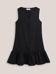 Hobbs Black Ilana Linen Dress - Image 4 of 4