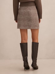 Forever New Brown Molly Check Mini Skirt - Image 2 of 5