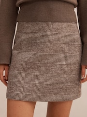 Forever New Brown Molly Check Mini Skirt - Image 3 of 5