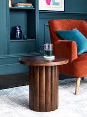 Dark Miller Mango and Acacia Wood Side Table - Image 1 of 6