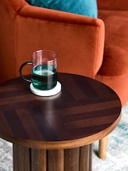 Dark Miller Mango and Acacia Wood Side Table - Image 3 of 6