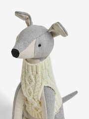 Grey Whippet Knitted Jumper Doorstop - Image 5 of 5