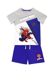 Character Blue Spider-Man T-Shirt and Shorts Set - Image 1 of 8