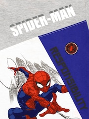 Character Blue Spider-Man T-Shirt and Shorts Set - Image 4 of 8