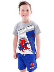 Character Blue Spider-Man T-Shirt and Shorts Set - Image 5 of 8