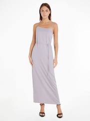 Calvin Klein Recycled Midi Slip Dress - Image 1 of 6