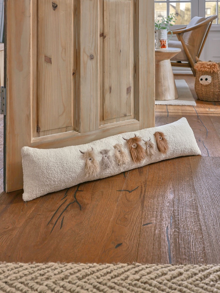 Cream Hamish Home Is Where The Herd Is Draught Excluder - Image 1 of 6