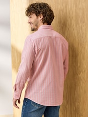 Roze - Cotton Traders Signature Long Sleeve Oxford Shirt - Afbeelding 2 van 4