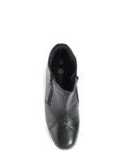 Pavers Black Ladies Wide Fit Leather Ankle Boots - Image 4 of 5