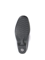 Pavers Black Ladies Wide Fit Leather Ankle Boots - Image 5 of 5