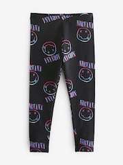 Nirvana Charcoal Grey Printed Leggings (3-16yrs) - Image 1 of 3