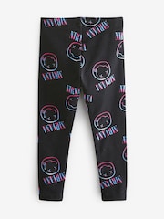 Nirvana Charcoal Grey Printed Leggings (3-16yrs) - Image 2 of 3