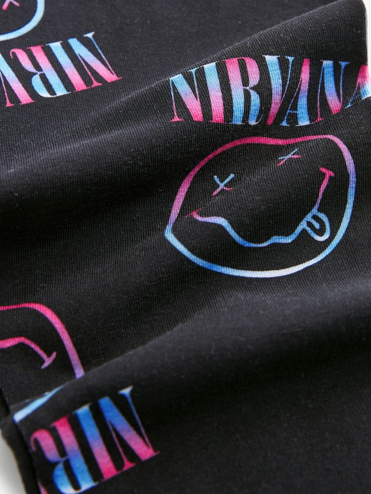 Nirvana Charcoal Grey Printed Leggings (3-16yrs) - Image 3 of 3