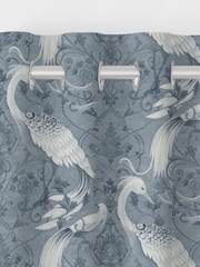 Laura Ashley Midnight Blue Tregaron Made to Measure Curtains - Image 7 of 9