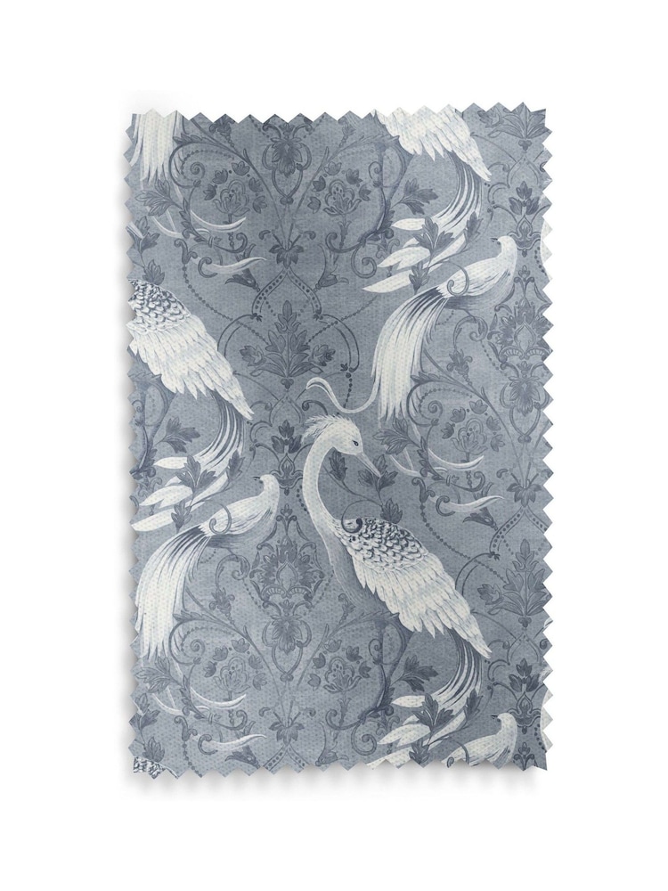 Laura Ashley Midnight Blue Tregaron Made to Measure Curtains - Image 9 of 9