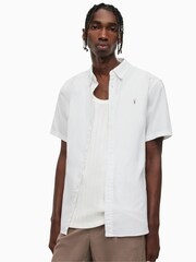 AllSaints White Hawthorne Shirt - Image 1 of 7