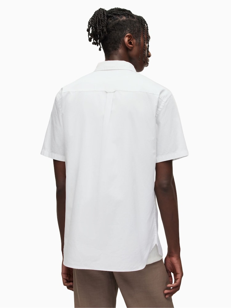 AllSaints White Hawthorne Shirt - Image 2 of 7