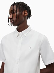 AllSaints White Hawthorne Shirt - Image 5 of 7