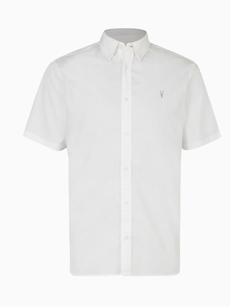 AllSaints White Hawthorne Shirt - Image 7 of 7