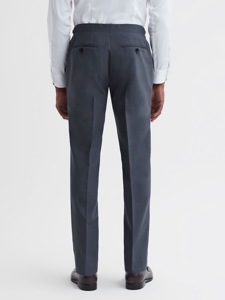 Pantalones de lana fina con trabillas de ajuste lateral de corte estándar de Reiss - Imagen 5 de 5