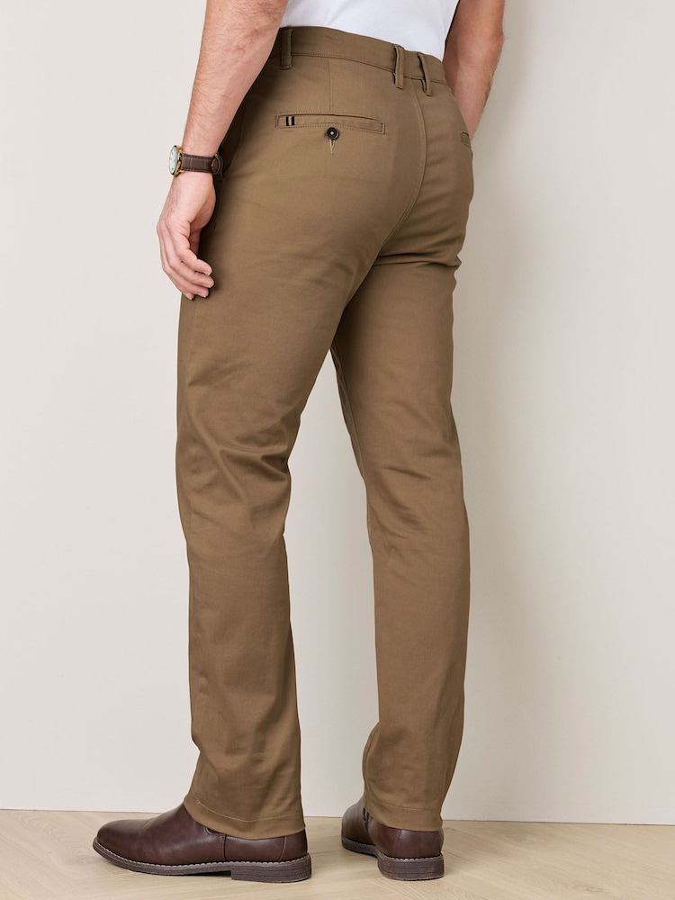 Cotton Traders Brown Signature Stretch Chino Trousers 29" - Image 2 of 4 Cotton Traders Brown Signature Stretch Chino Trousers 29" - Image 2 of 4
