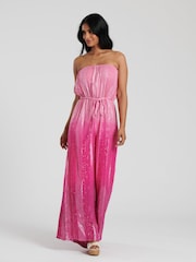 South Beach Ombre Metallic Trägerloser Jumpsuit - Bild 2 von 4