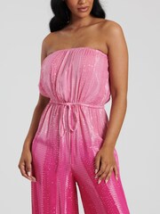 South Beach Ombre Metallic Trägerloser Jumpsuit - Bild 4 von 4