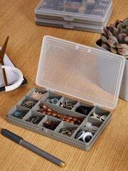 Wham Set of 3 Grey Plastic Organisers With 13 Divisions - Image 2 of 2